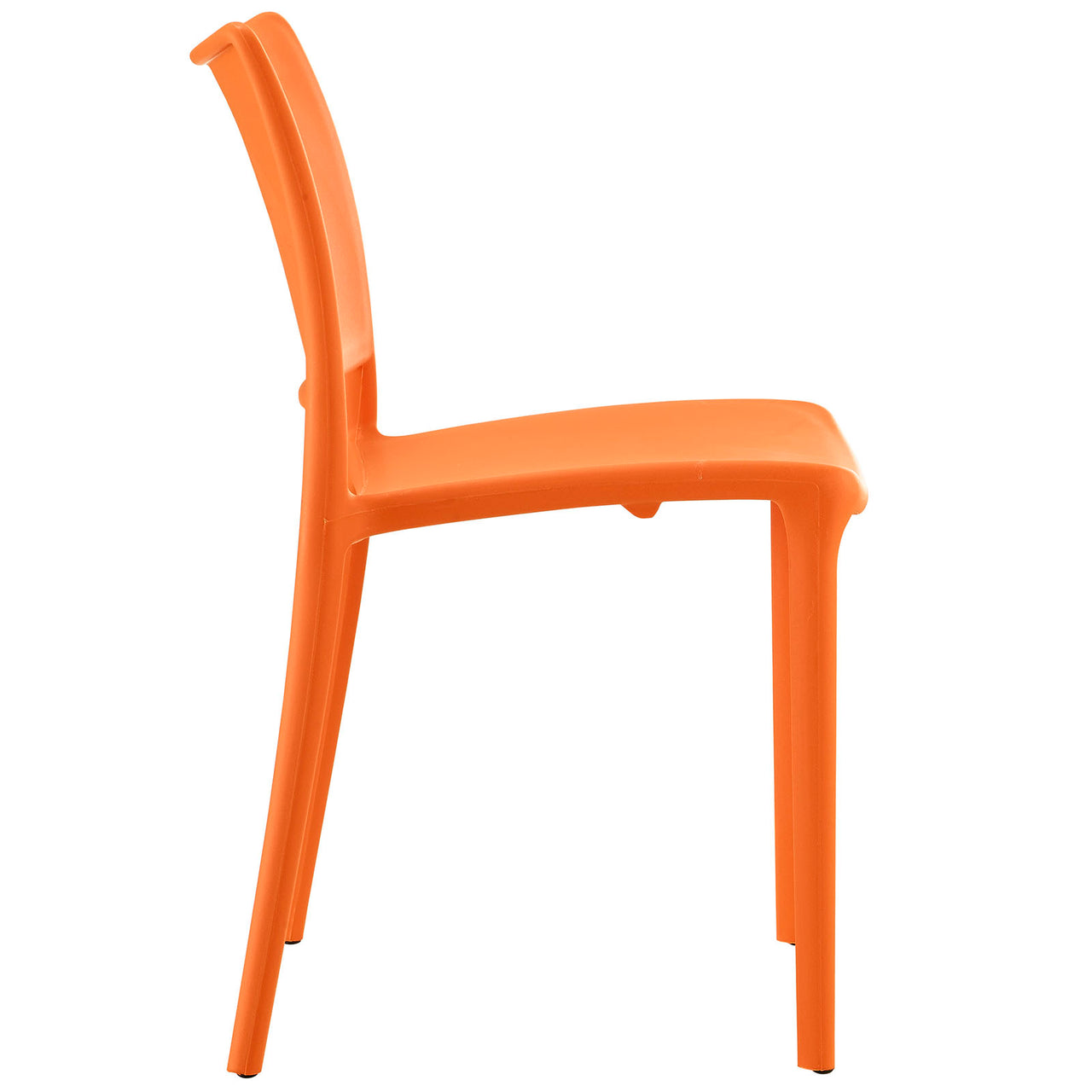 Hipster Dining Side Chair Set of 4, Orange