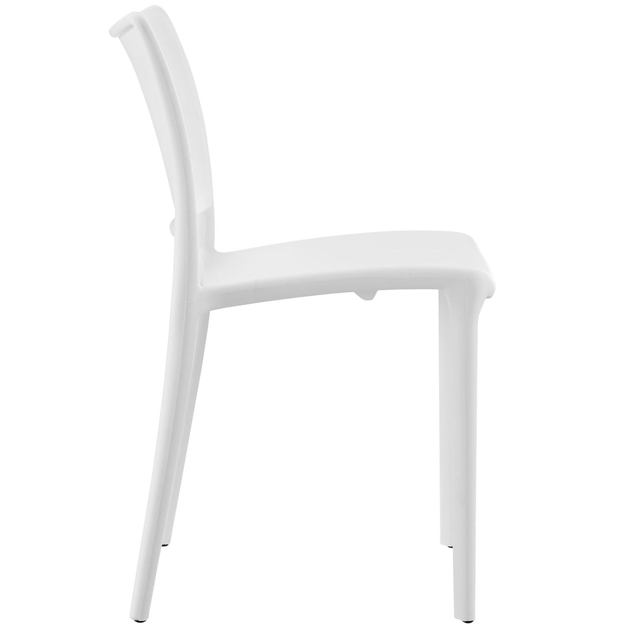 Vibe Indoor | Outdoor Dining Chair Set of 4, White