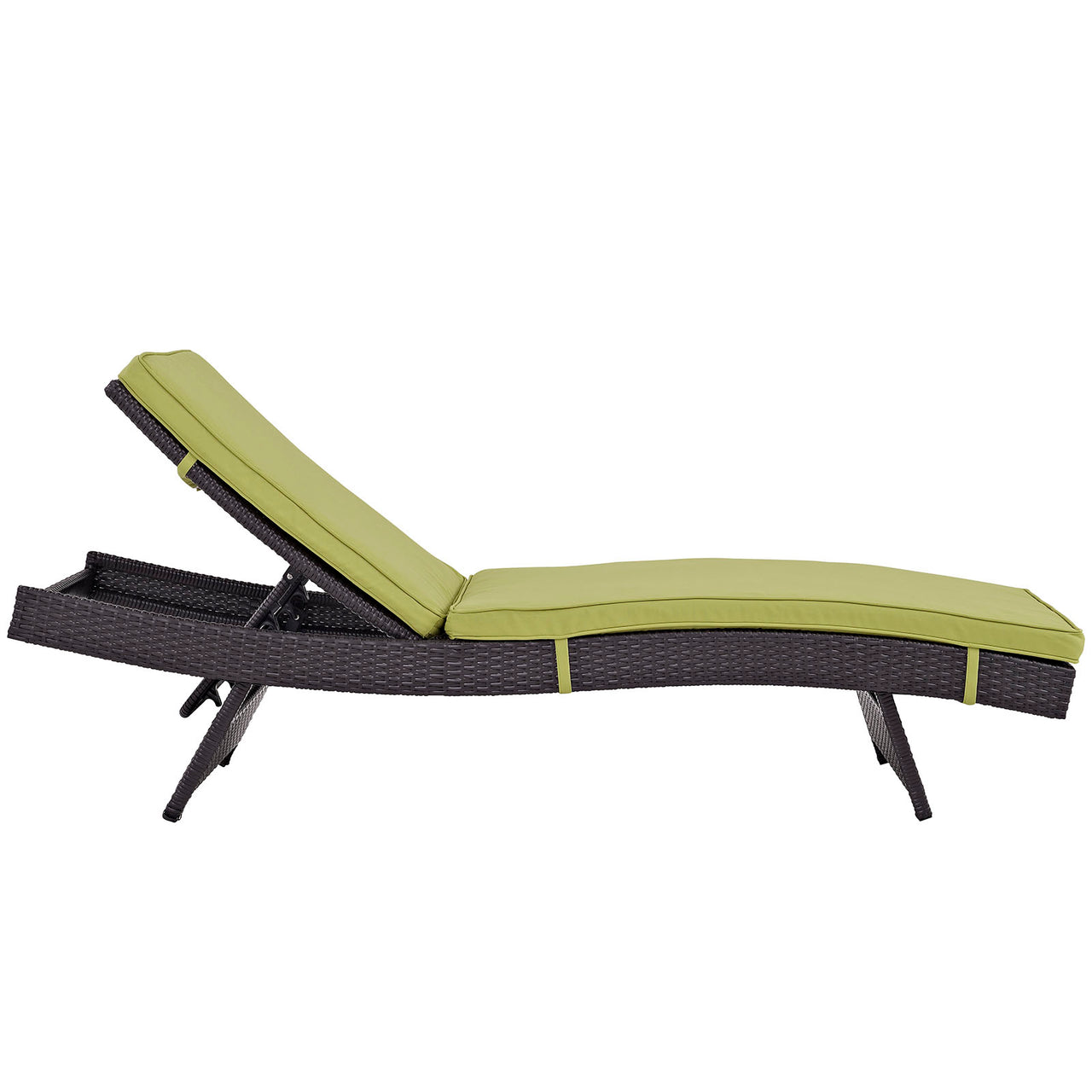 Conversation Alfresco Chaise Set of 2, Espresso & Peridot