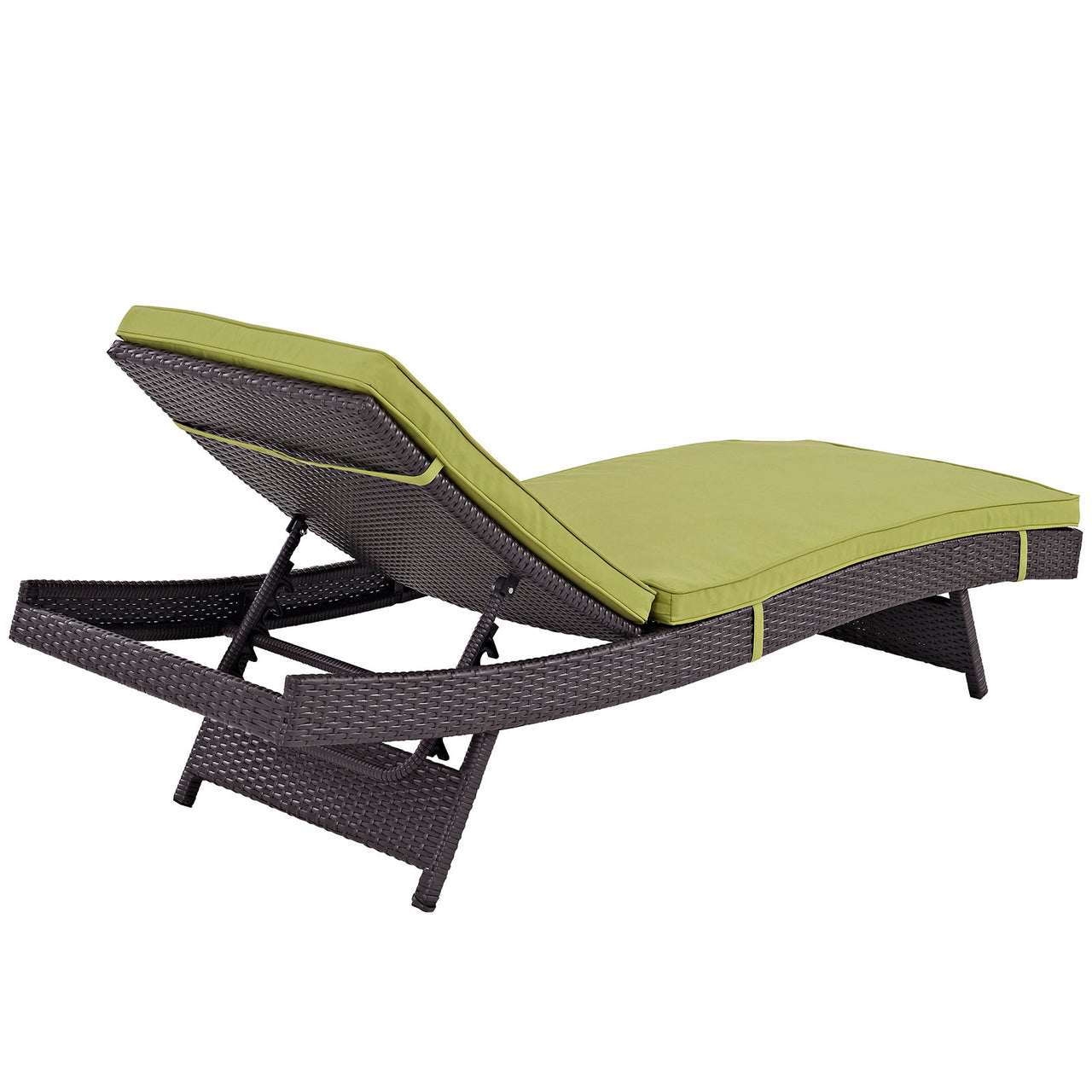 Conversation Alfresco Chaise Set of 2, Espresso & Peridot