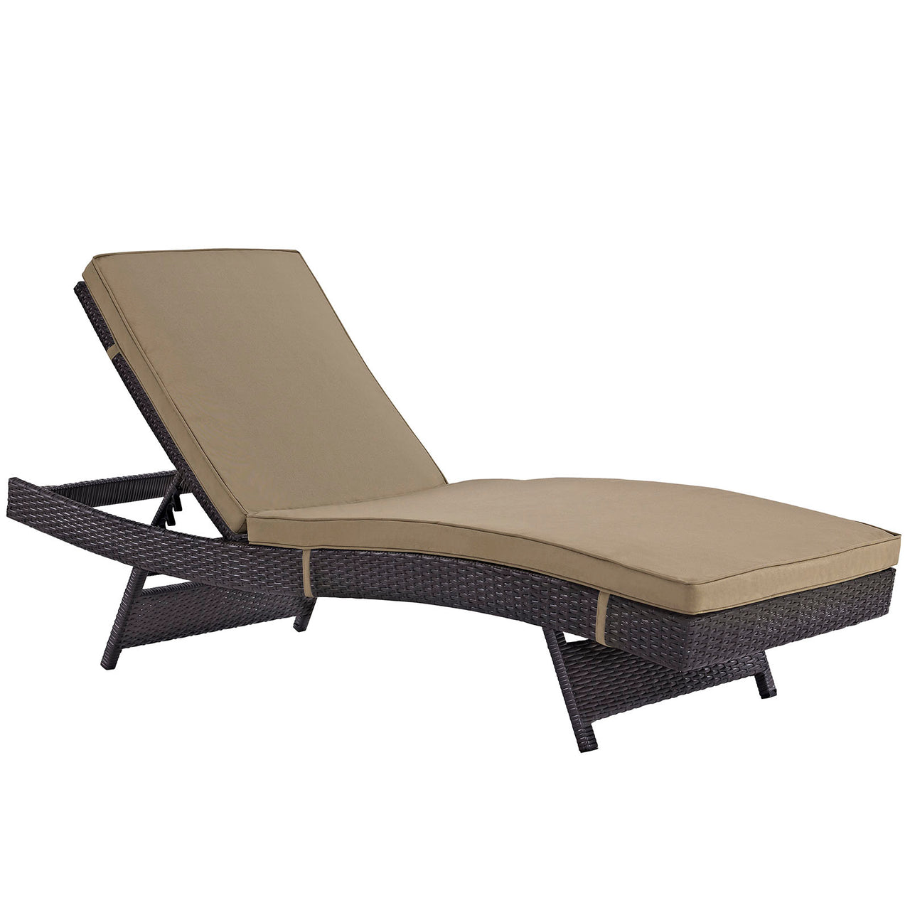 Conversation Alfresco Chaise Set of 4, Espresso & Mocha