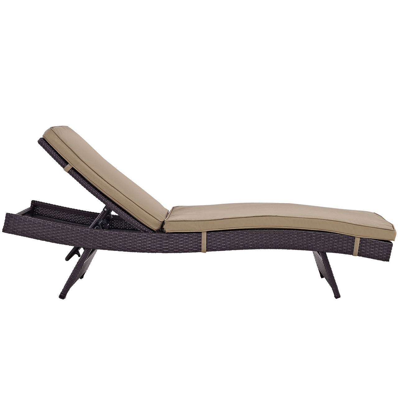 Conversation Alfresco Chaise Set of 4, Espresso & Mocha
