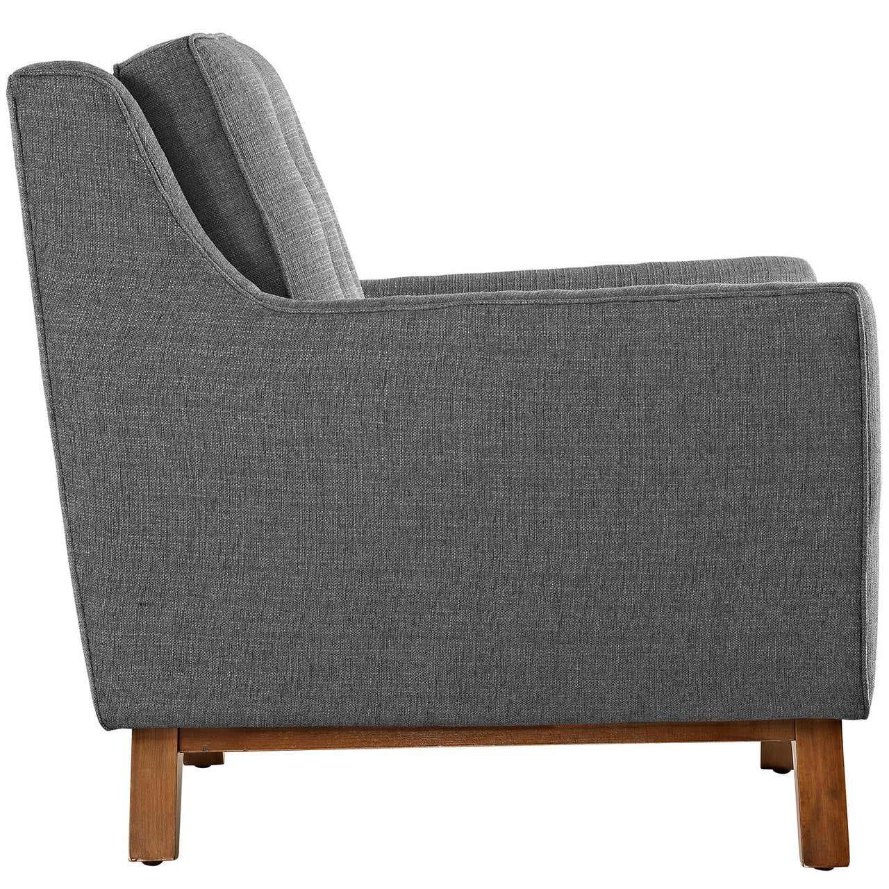 Beguile Upholstered Fabric Living Room Set Set of 3, Gray