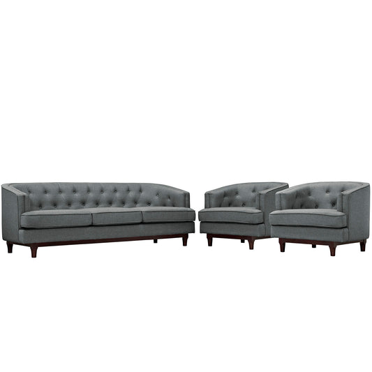 Anchor Living Room Set of 3, Gray