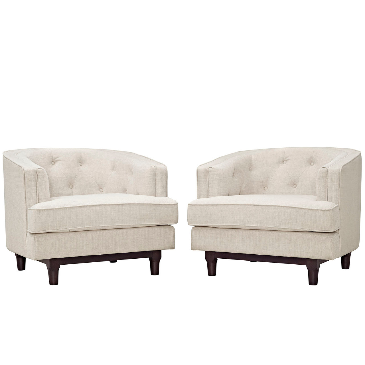 Coast Armchairs Set of 2, Beige