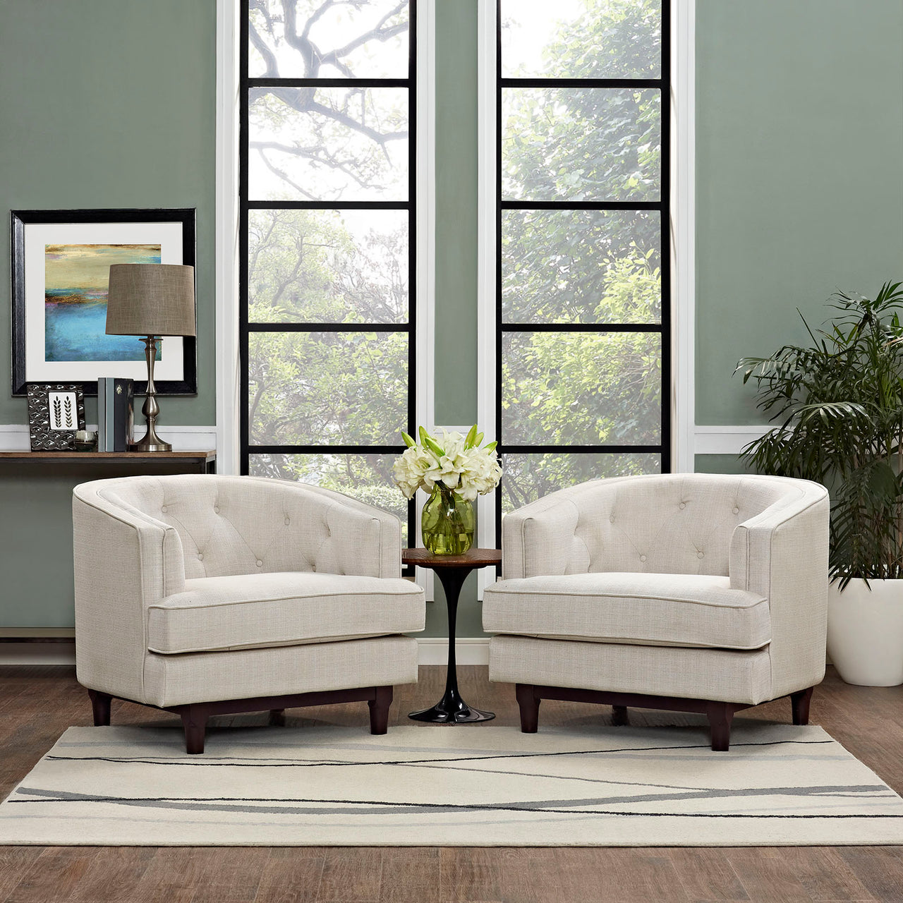 Coast Armchairs Set of 2, Beige