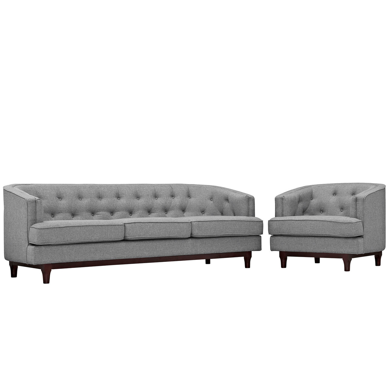 Anchor Living Room Set of 2, Light Gray