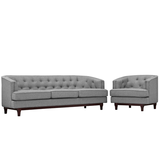 Anchor Living Room Set of 2, Light Gray