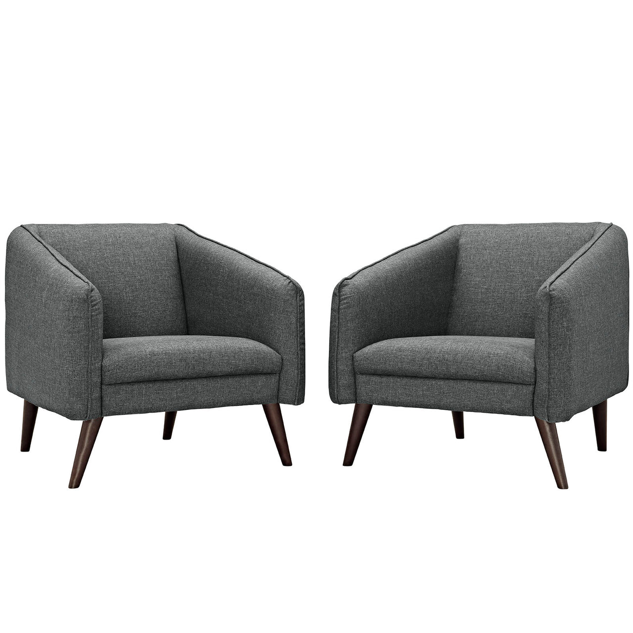 Slide Armchairs Set of 2, Gray