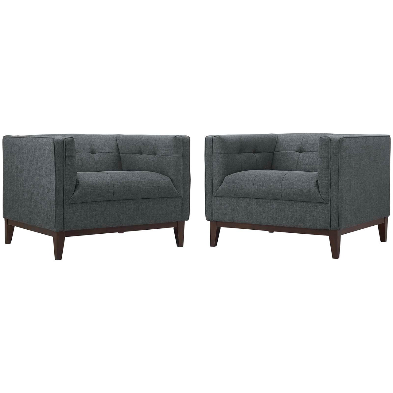 Classique Accent Chair Set of 2, Gray