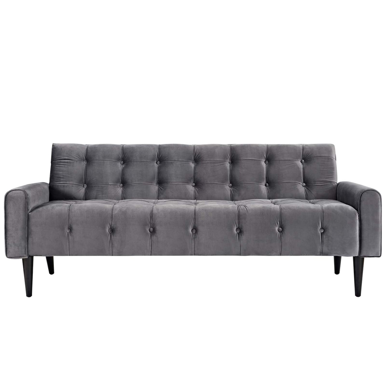 Delve Performance Velvet Sofa, Gray