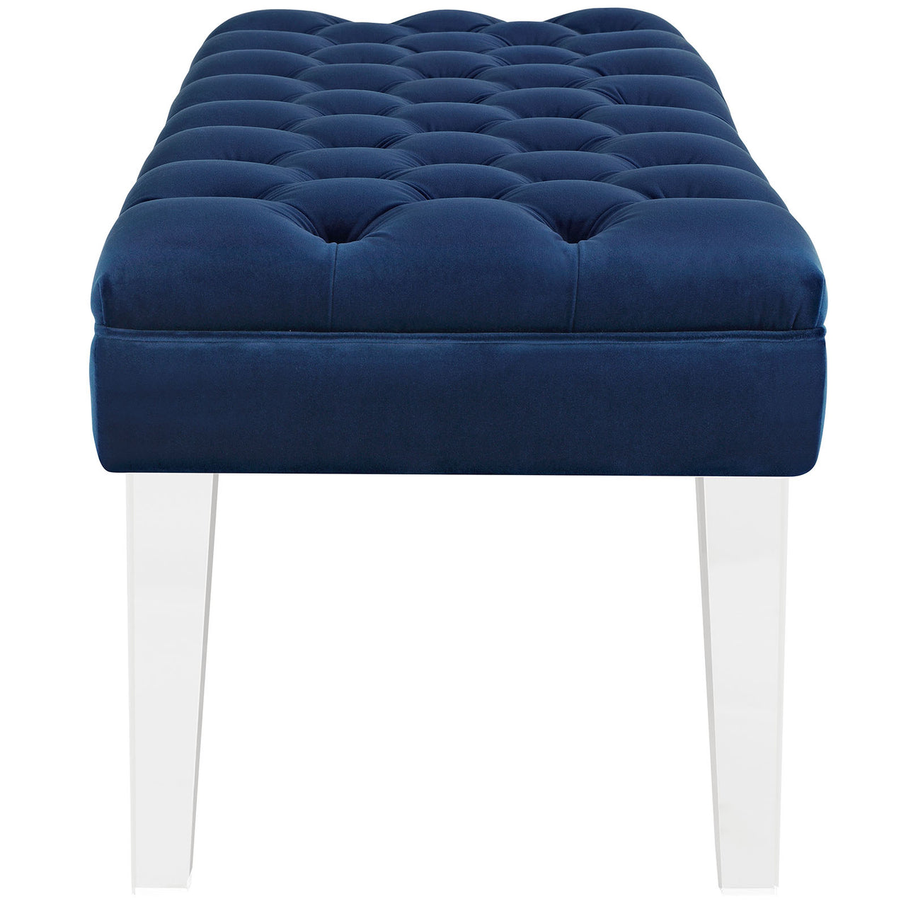 Valet Performance Velvet Bench, Navy