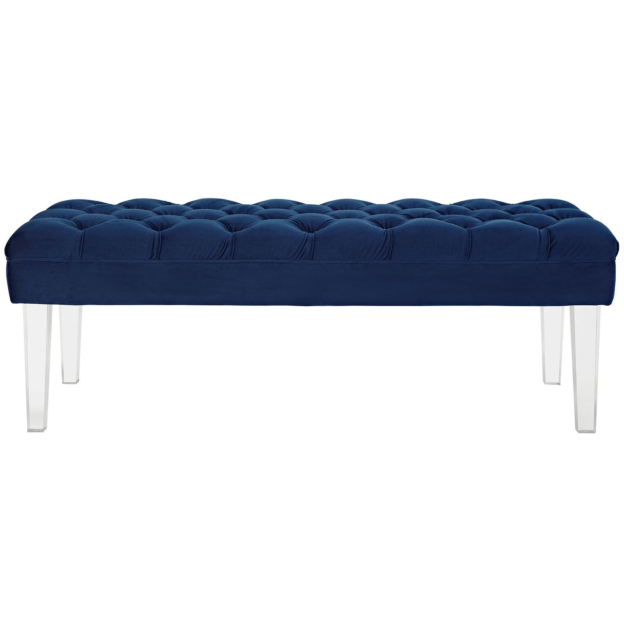 Valet Performance Velvet Bench, Navy