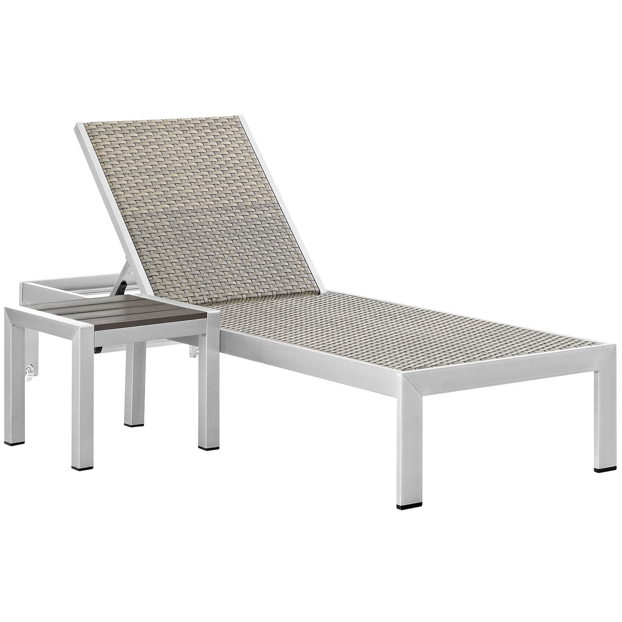 Shorea 2-Piece Alfresco Set, Silver & Gray