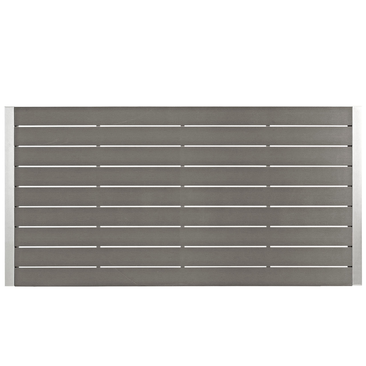 Shore 5 Piece Outdoor Patio Aluminum Dining Set, Silver & Black