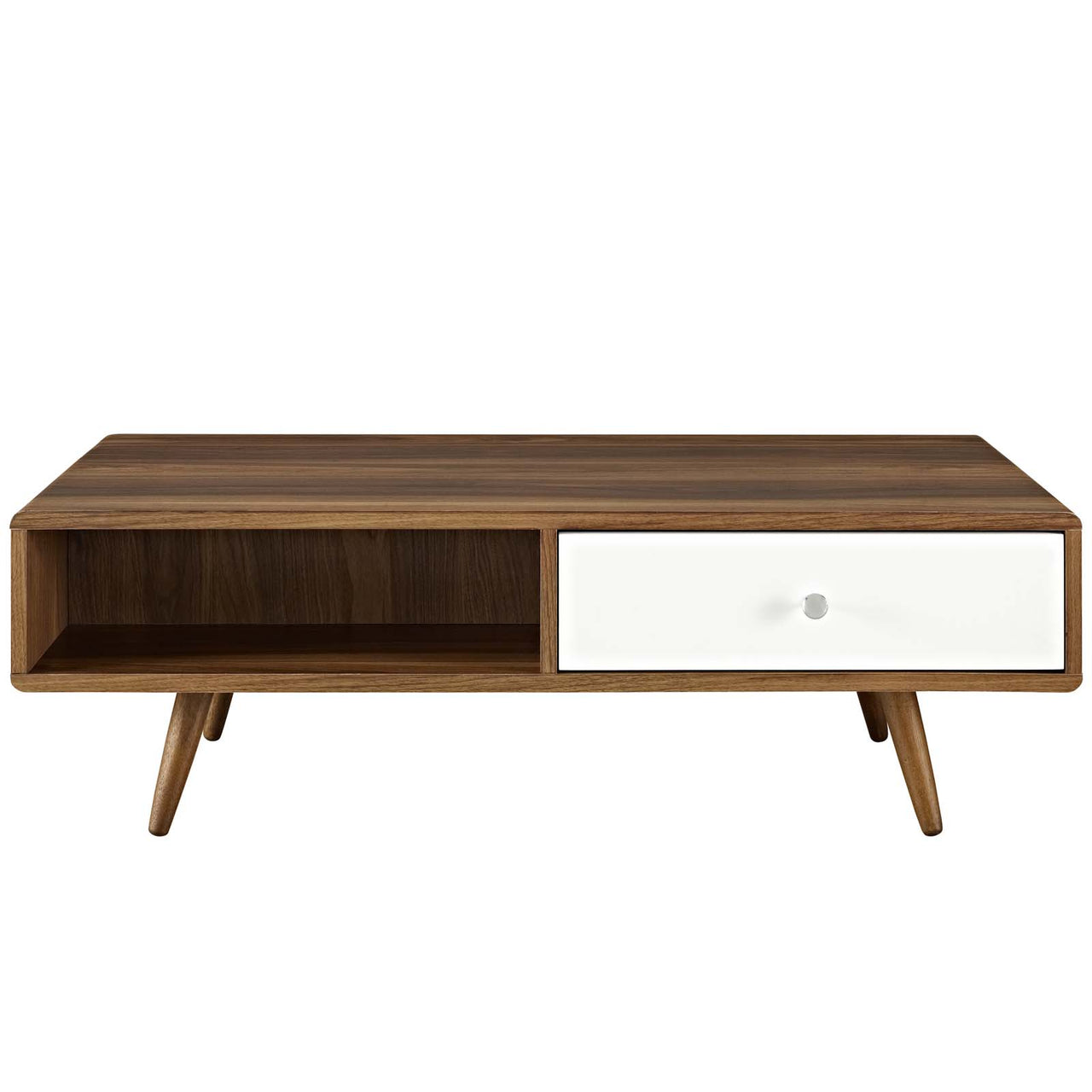 Erisen Coffee Table, Walnut & White