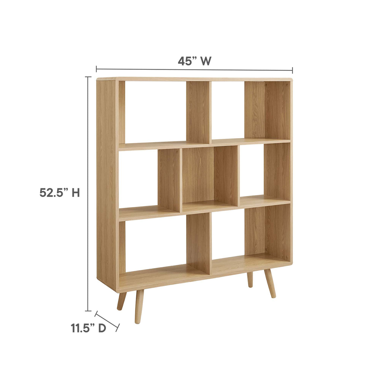 Erisen Bookcase, Medium, Oak