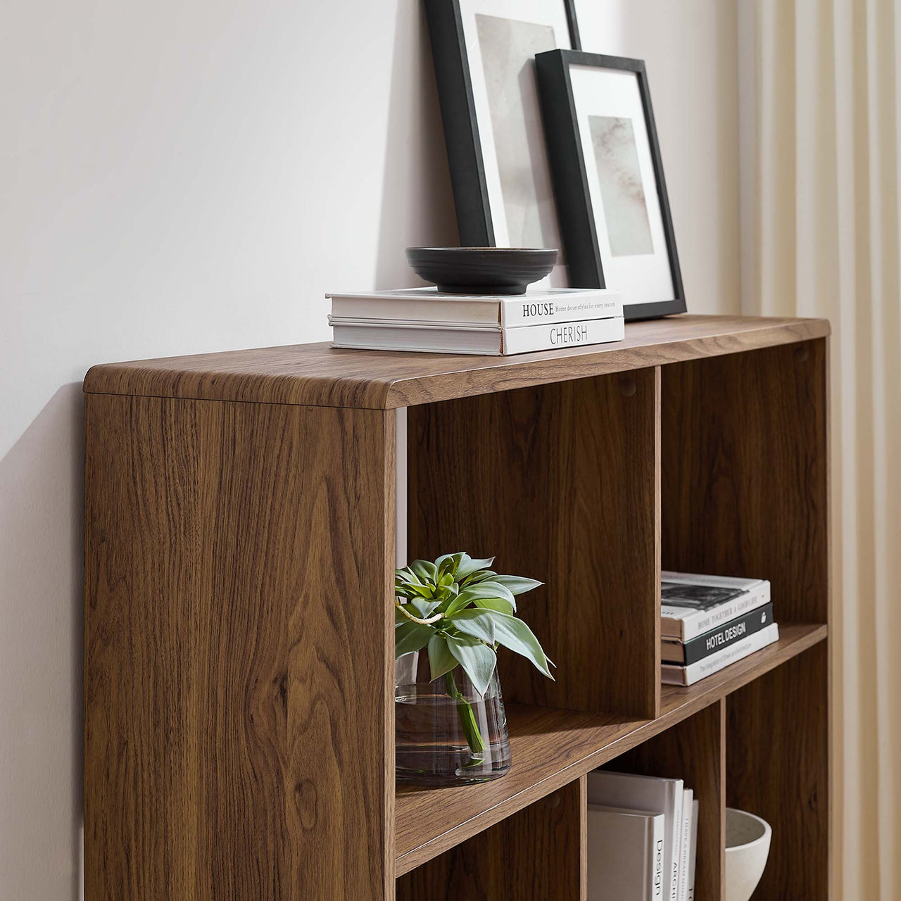Erisen Bookcase, Medium, Walnut