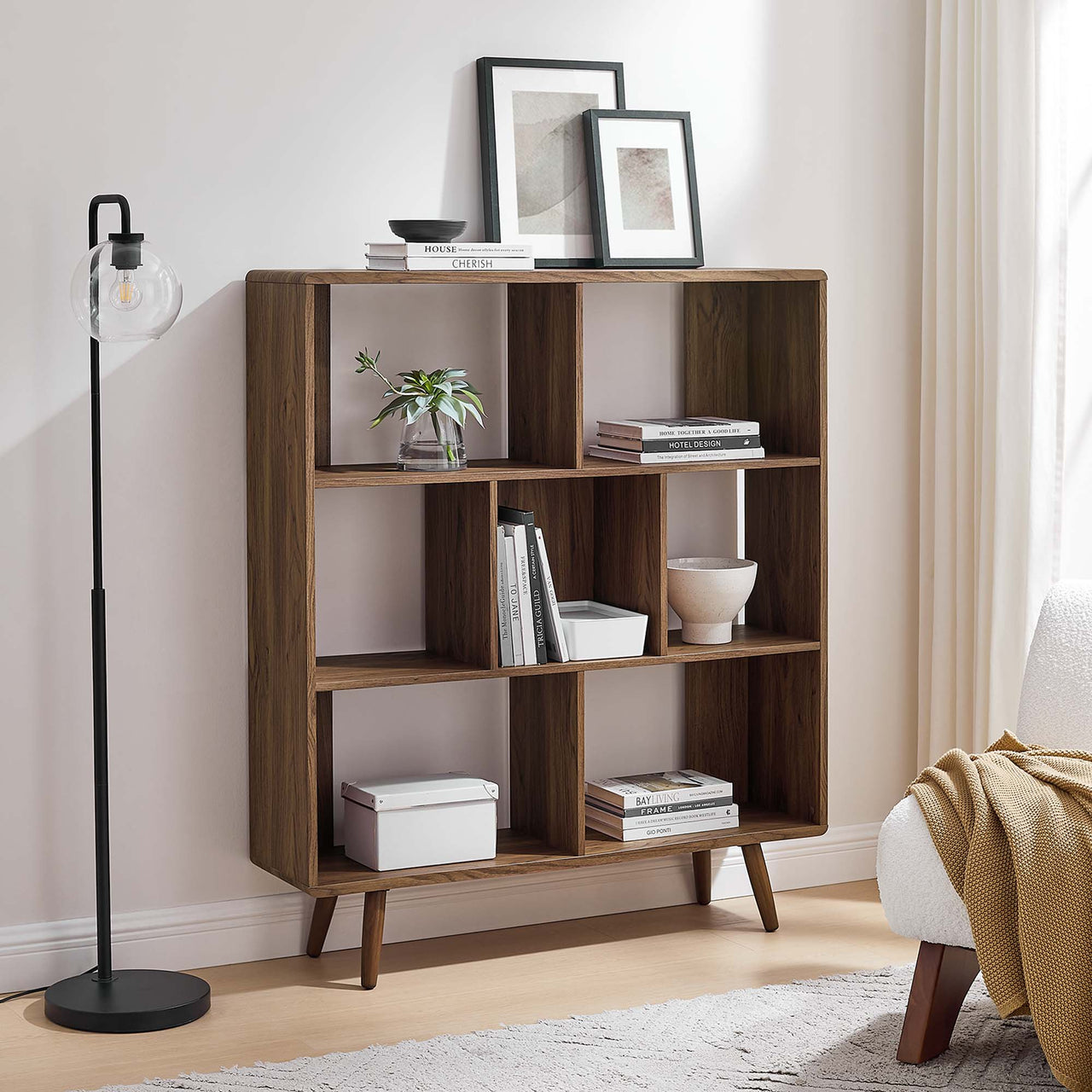 Erisen Bookcase, Medium, Walnut