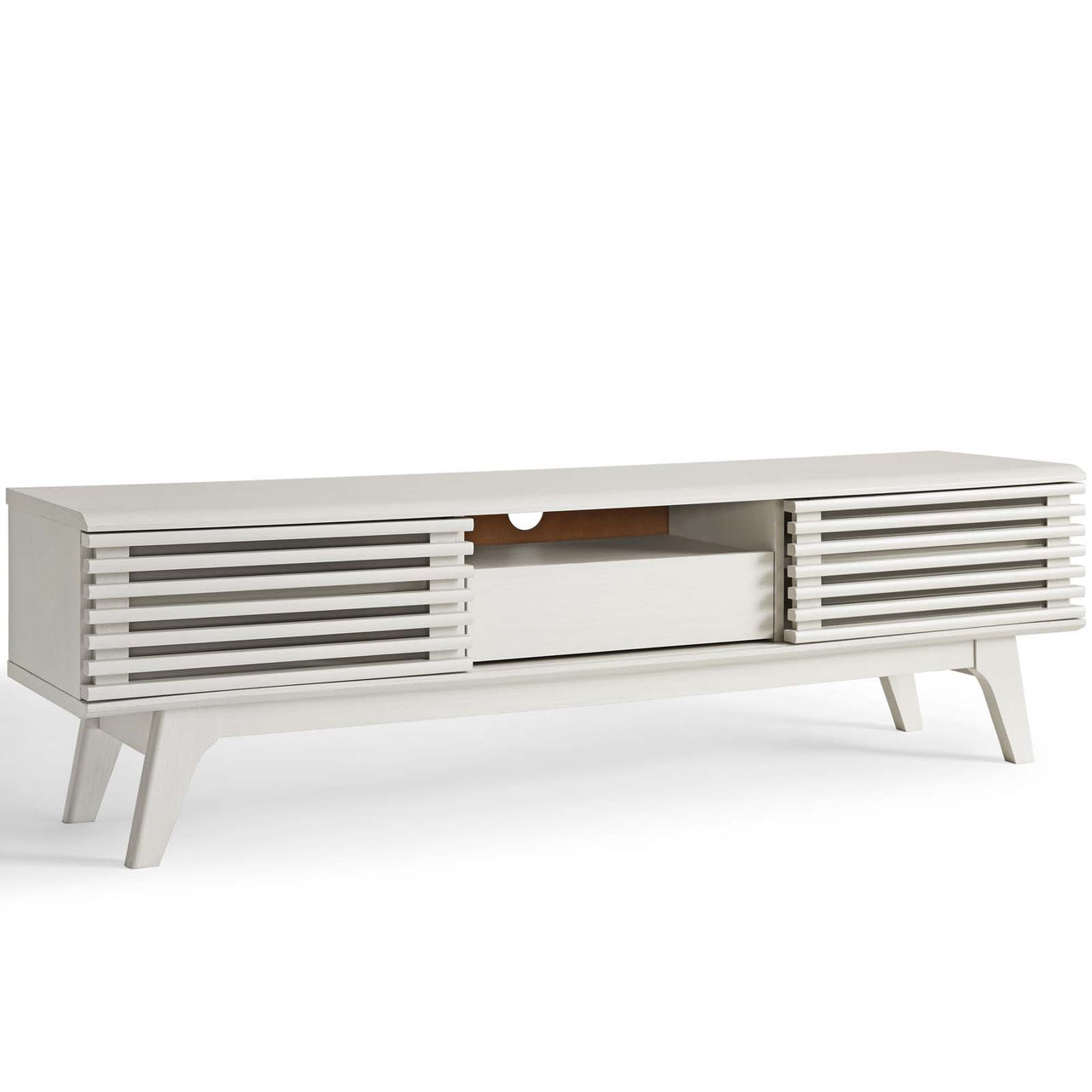 Ventra TV Stand, Medium, White