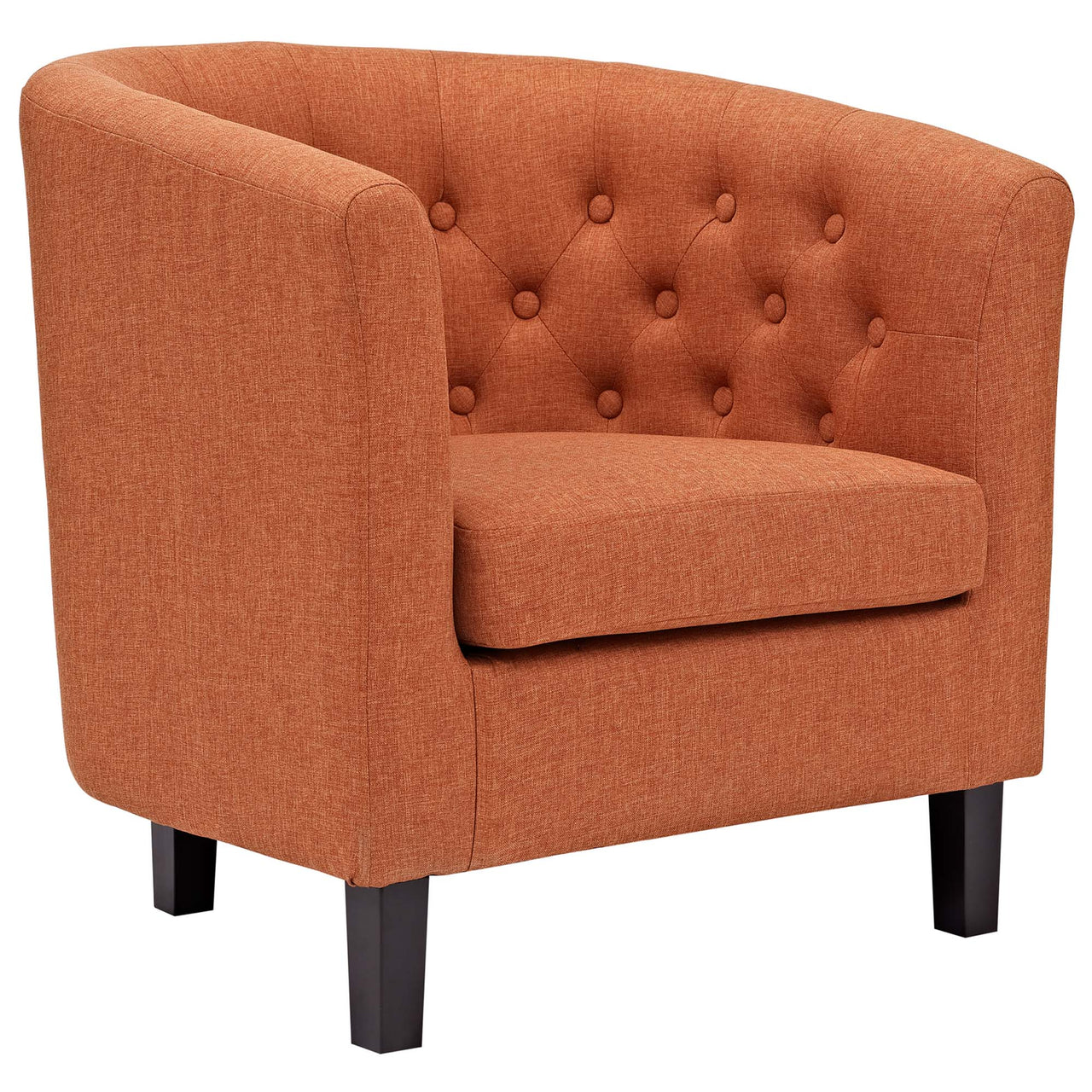 Alessa Fabric Armchair, Orange