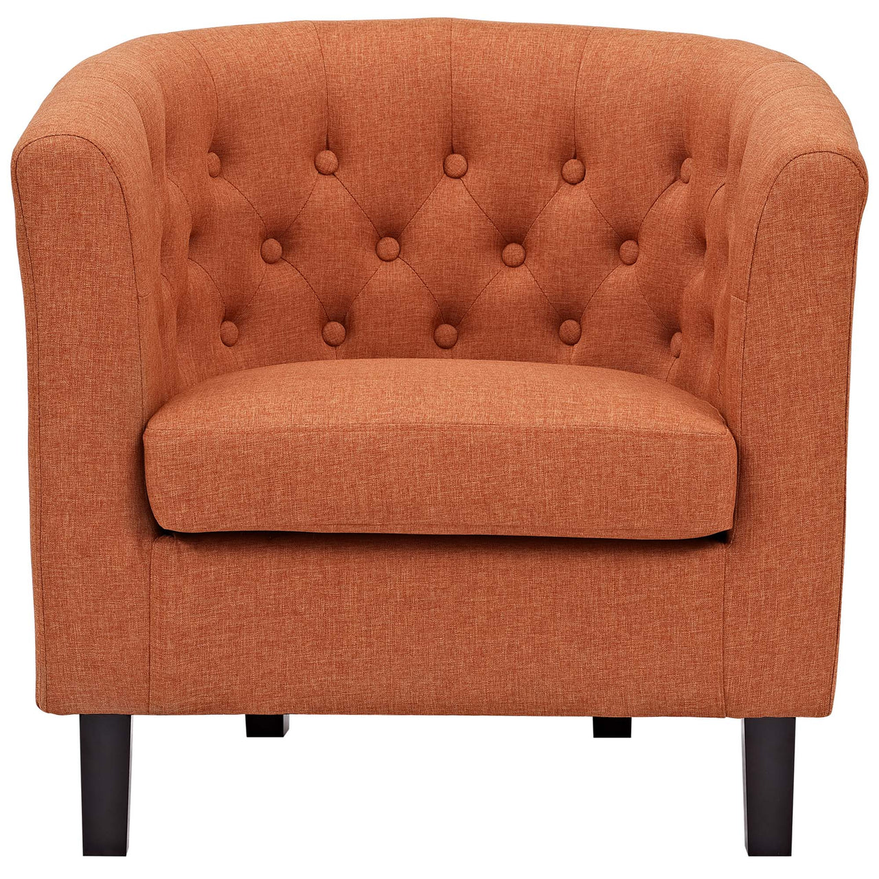 Alessa Fabric Armchair, Orange