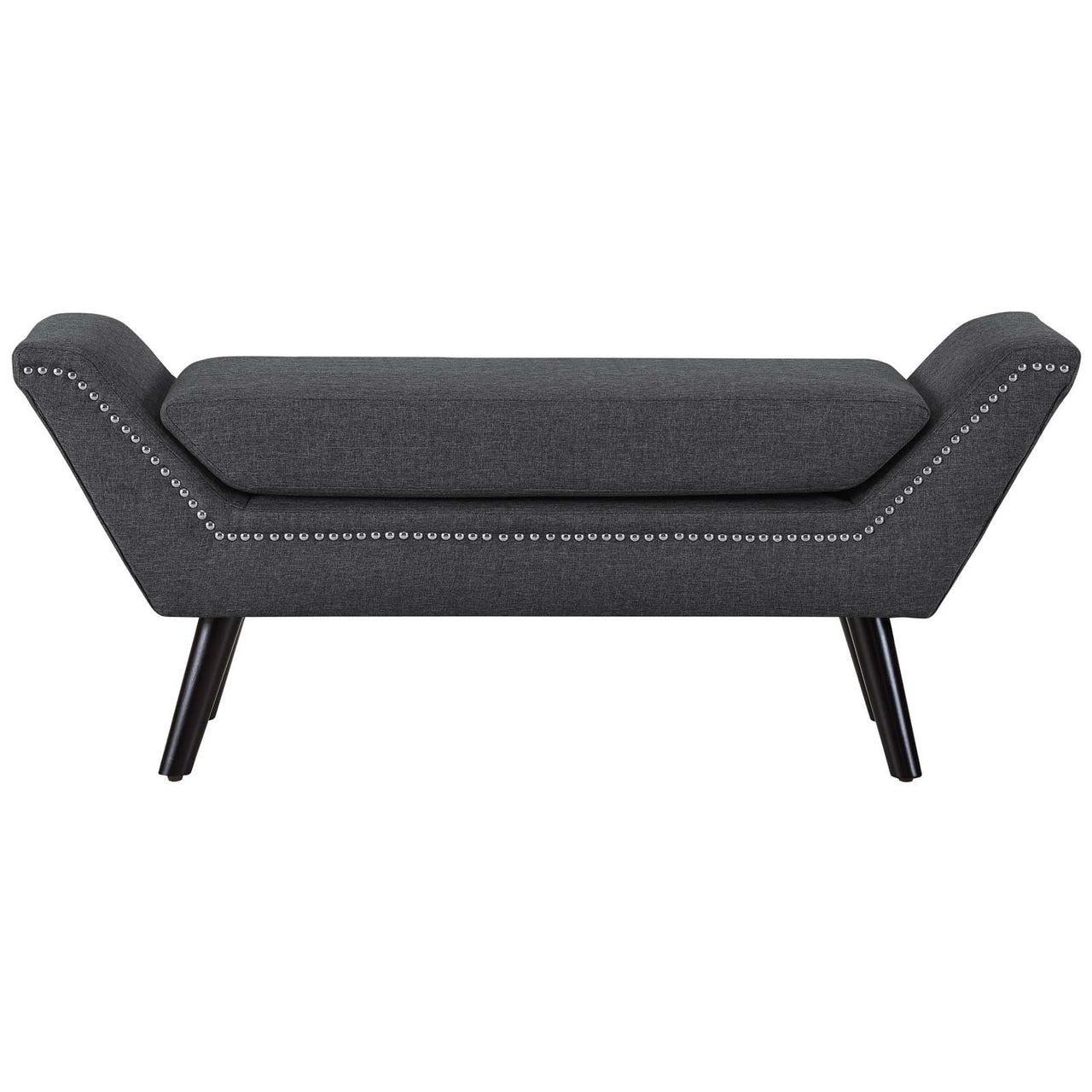 Verlane Fabric Bench, Gray