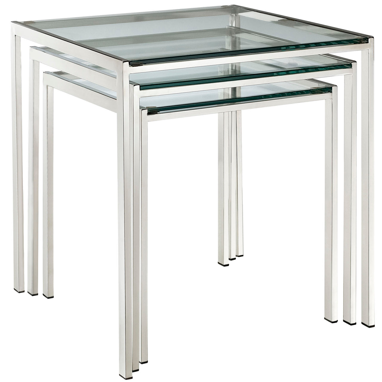 Elyndria Nesting Side | End Tables, Silver