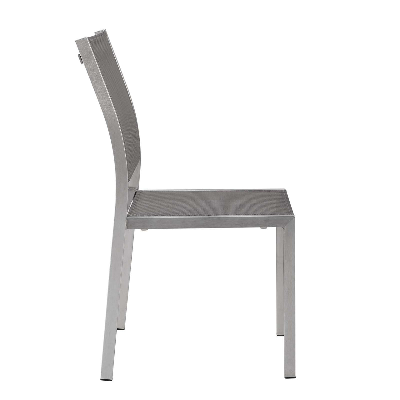 Shorea Alfresco Side Chair Set of 2, Silver & Gray
