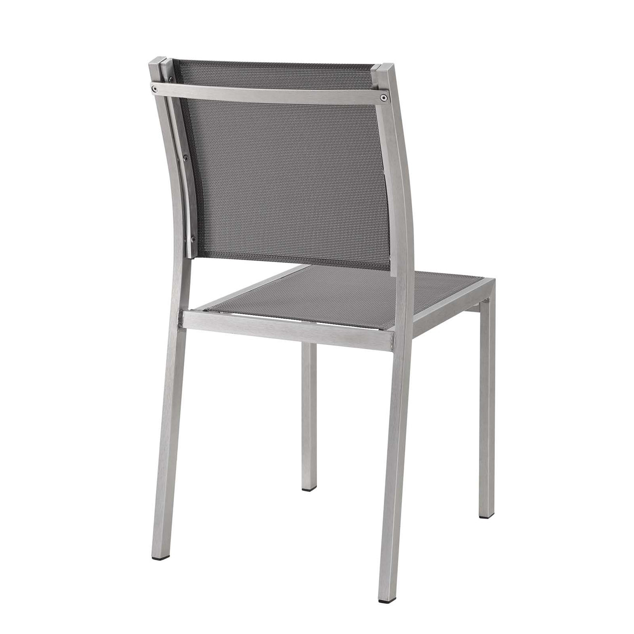 Shorea Alfresco Side Chair Set of 2, Silver & Gray