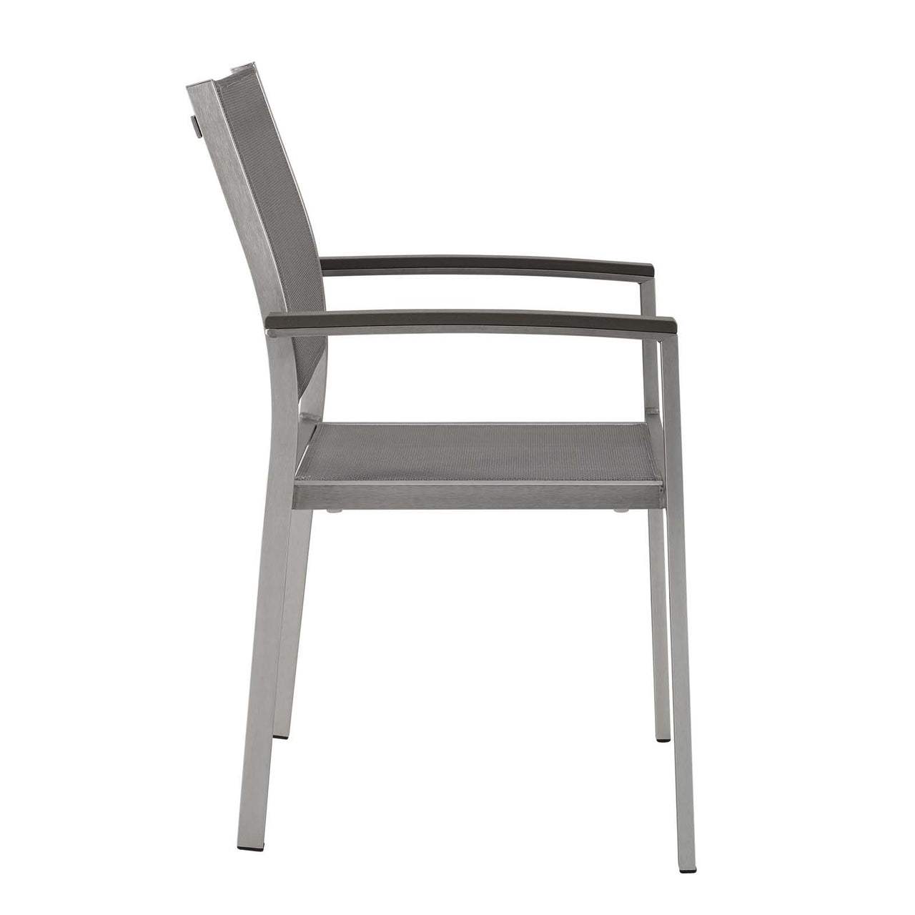 Shorea Alfresco Dining Chair Set of 2, Silver & Gray