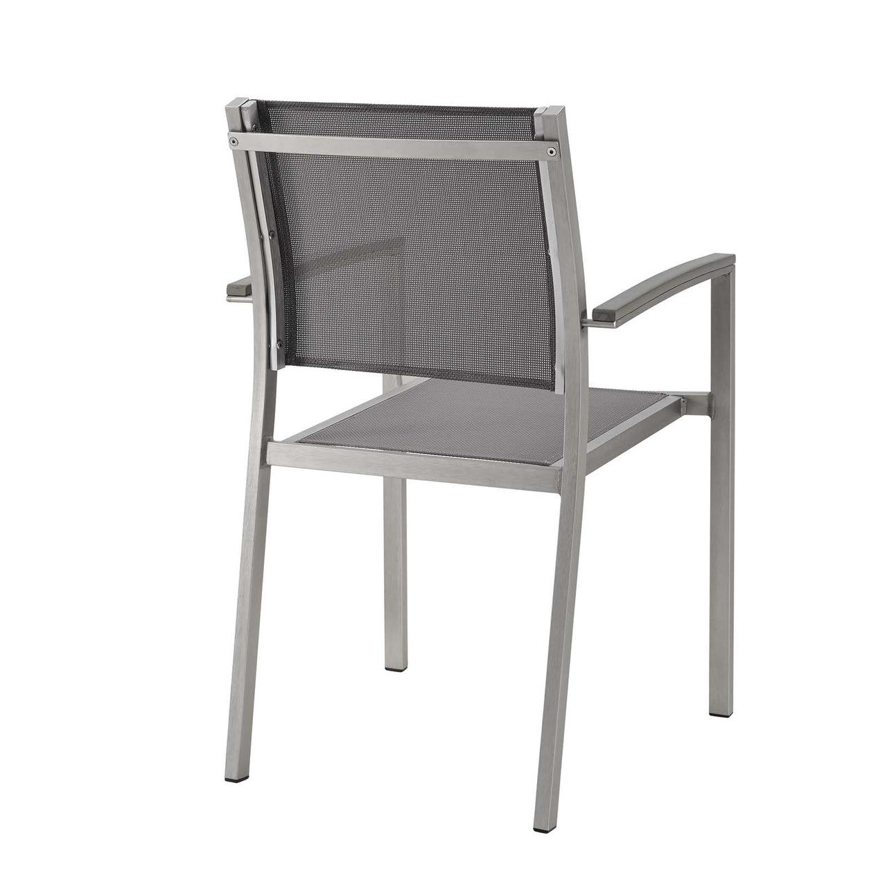 Shorea Alfresco Dining Chair Set of 2, Silver & Gray