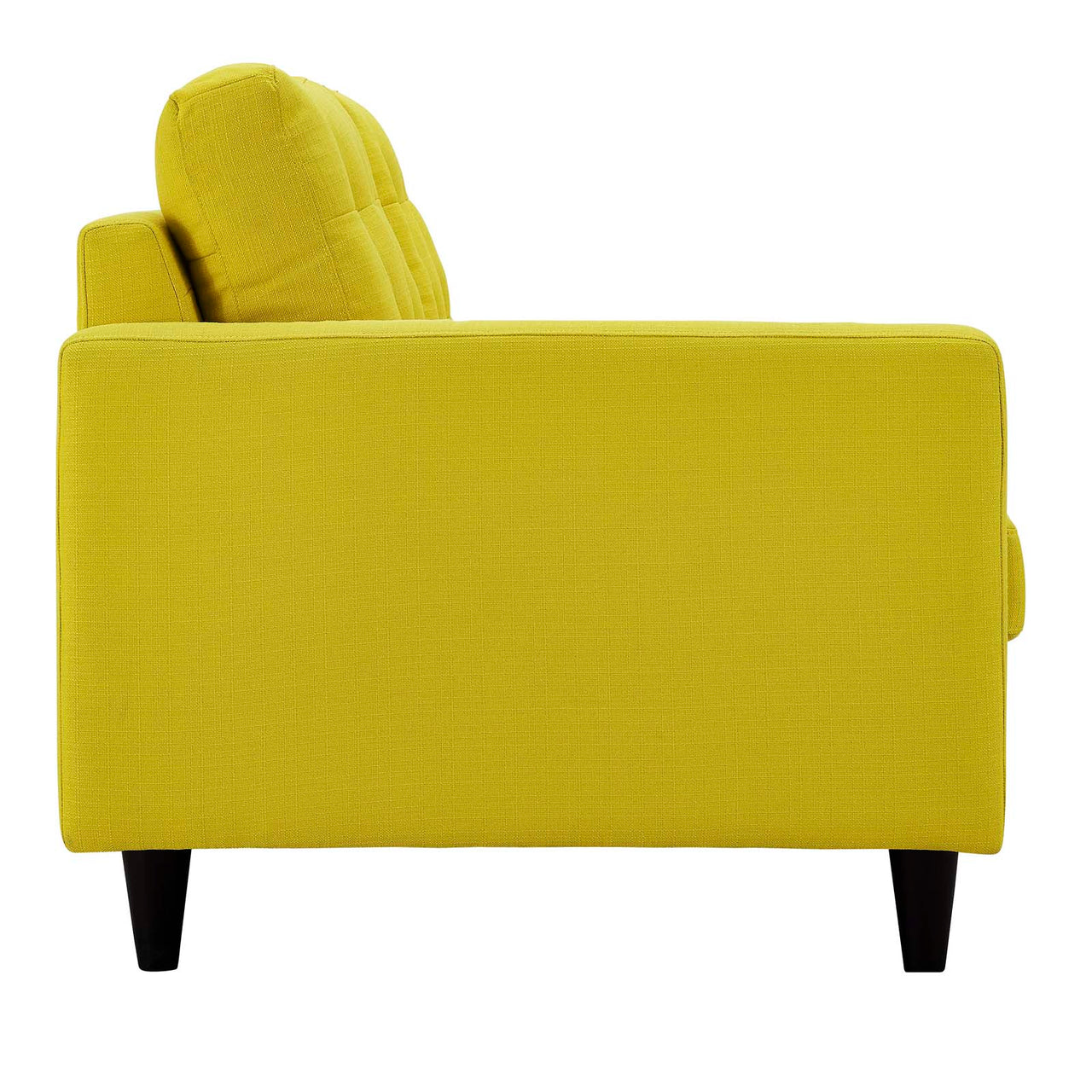 Dynasty Left-Facing Fabric Loveseat | Modular Sectional Component, Sunny