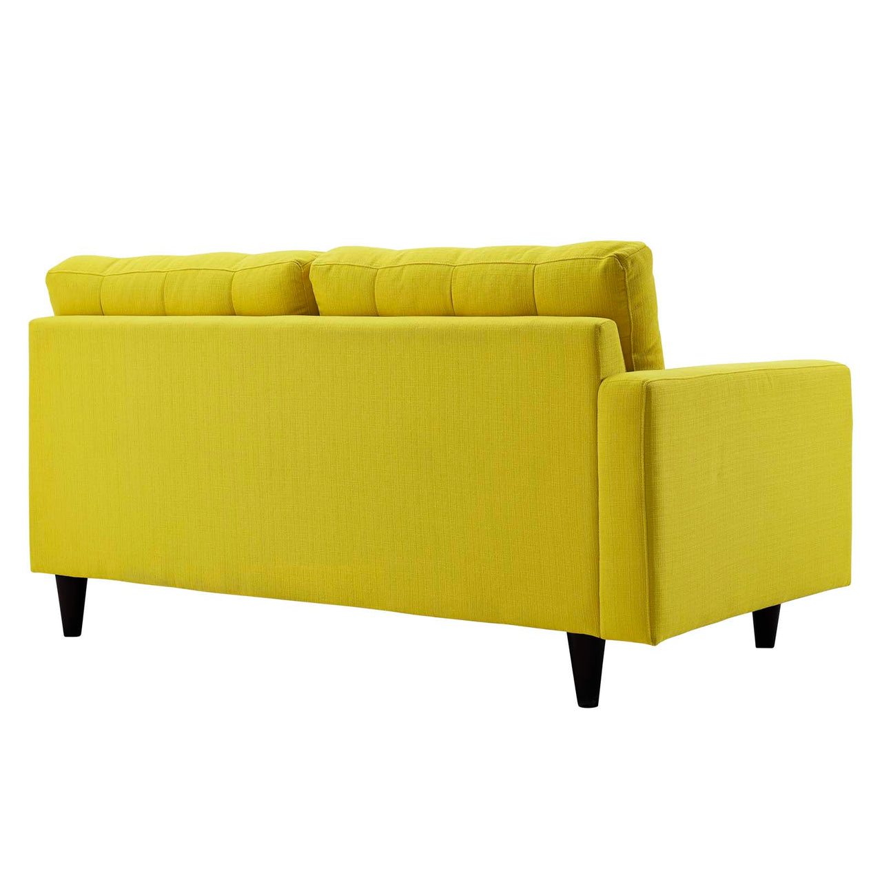 Dynasty Left-Facing Fabric Loveseat | Modular Sectional Component, Sunny