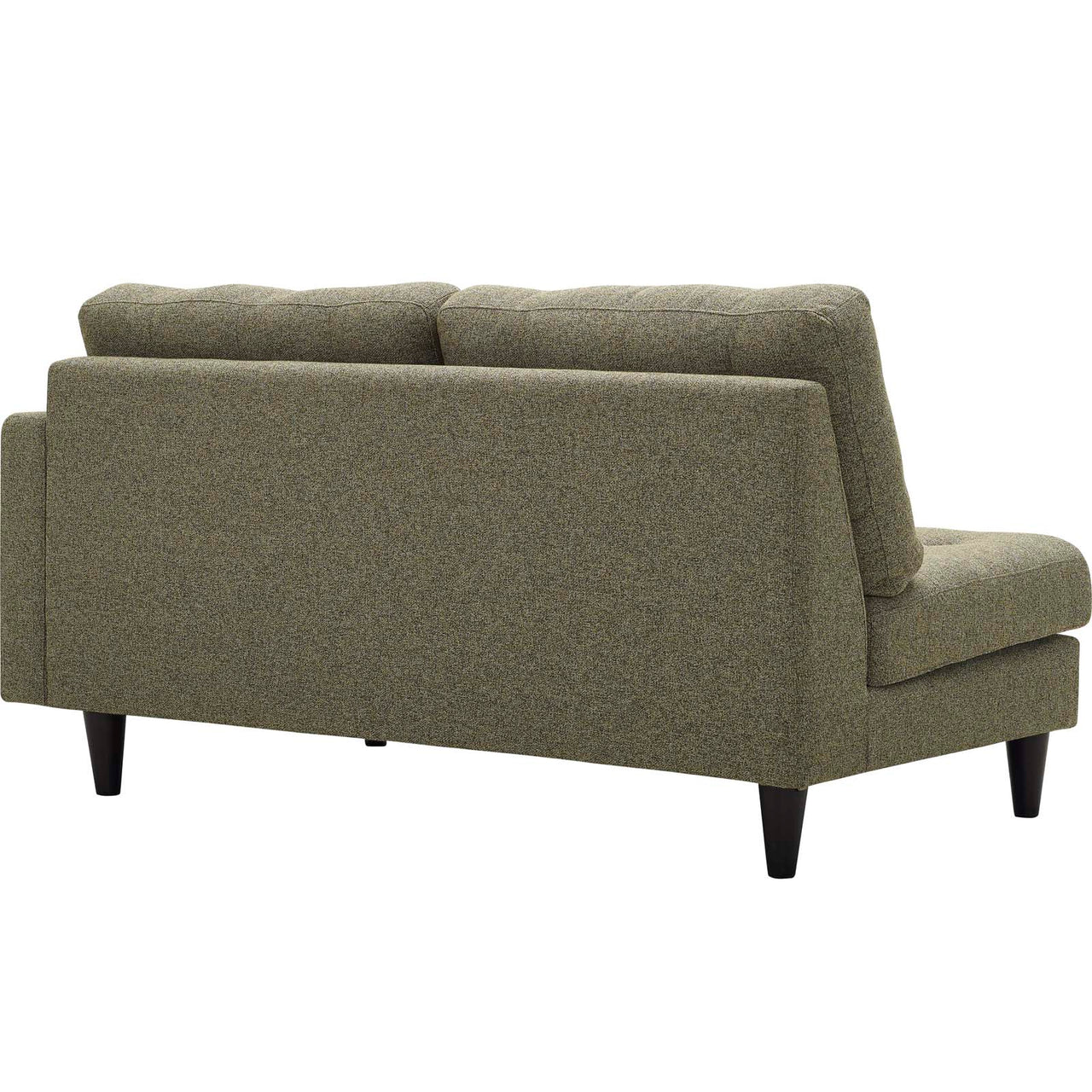 Dynasty Right-Facing Fabric Loveseat | Modular Sectional Component, Oatmeal