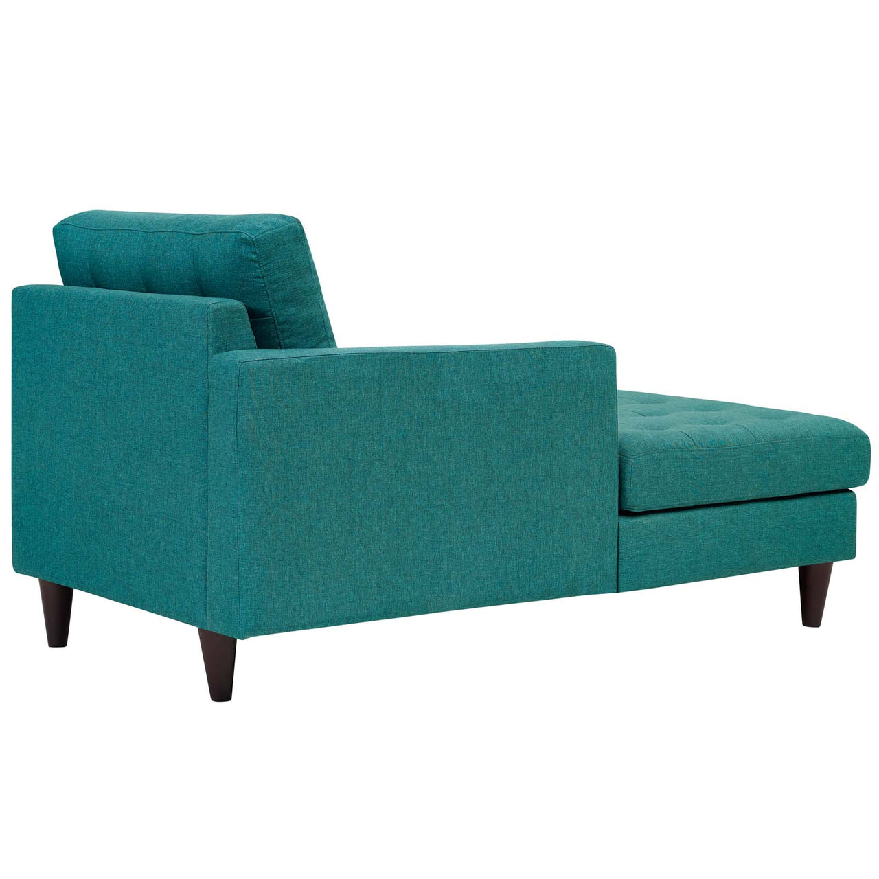 Dynasty Left-Arm Fabric Chaise | Modular Sectional Component, Teal