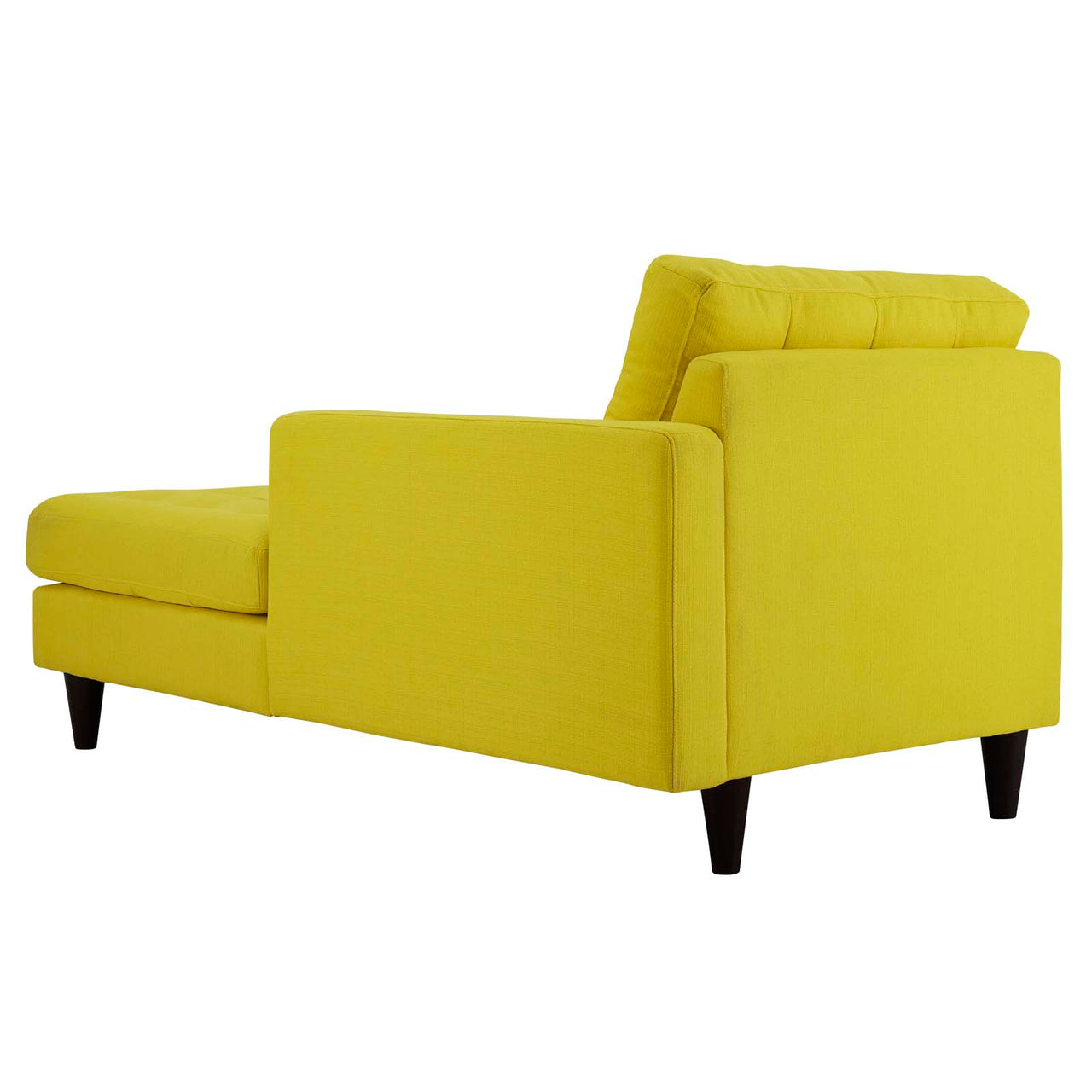 Dynasty Right-Arm Fabric Chaise | Modular Sectional Component, Sunny