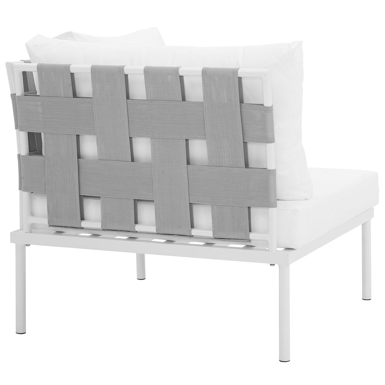 Harmonize Alfresco Corner Chair | Modular Sectional Component, White