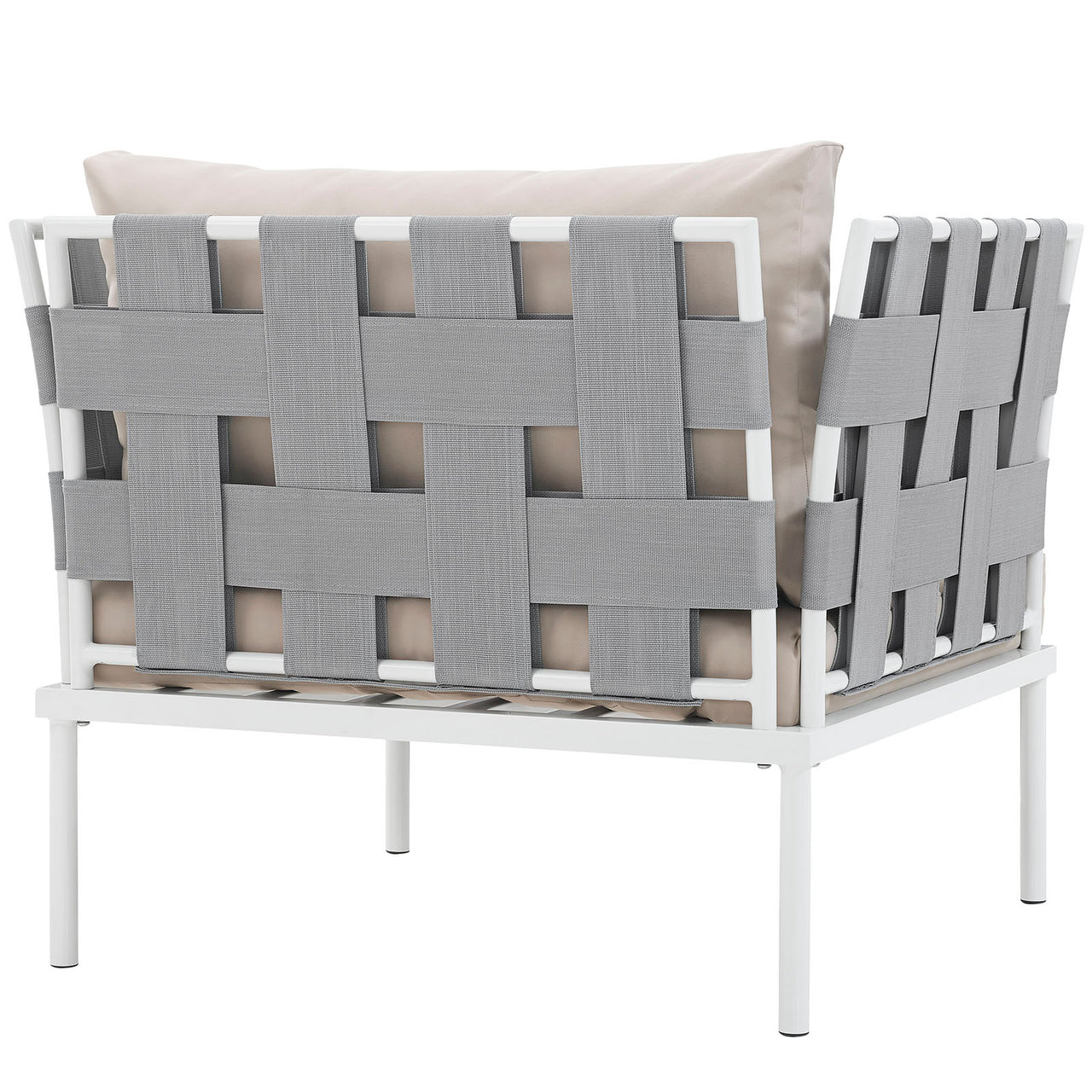 Harmonize Alfresco Armchair, White & Beige