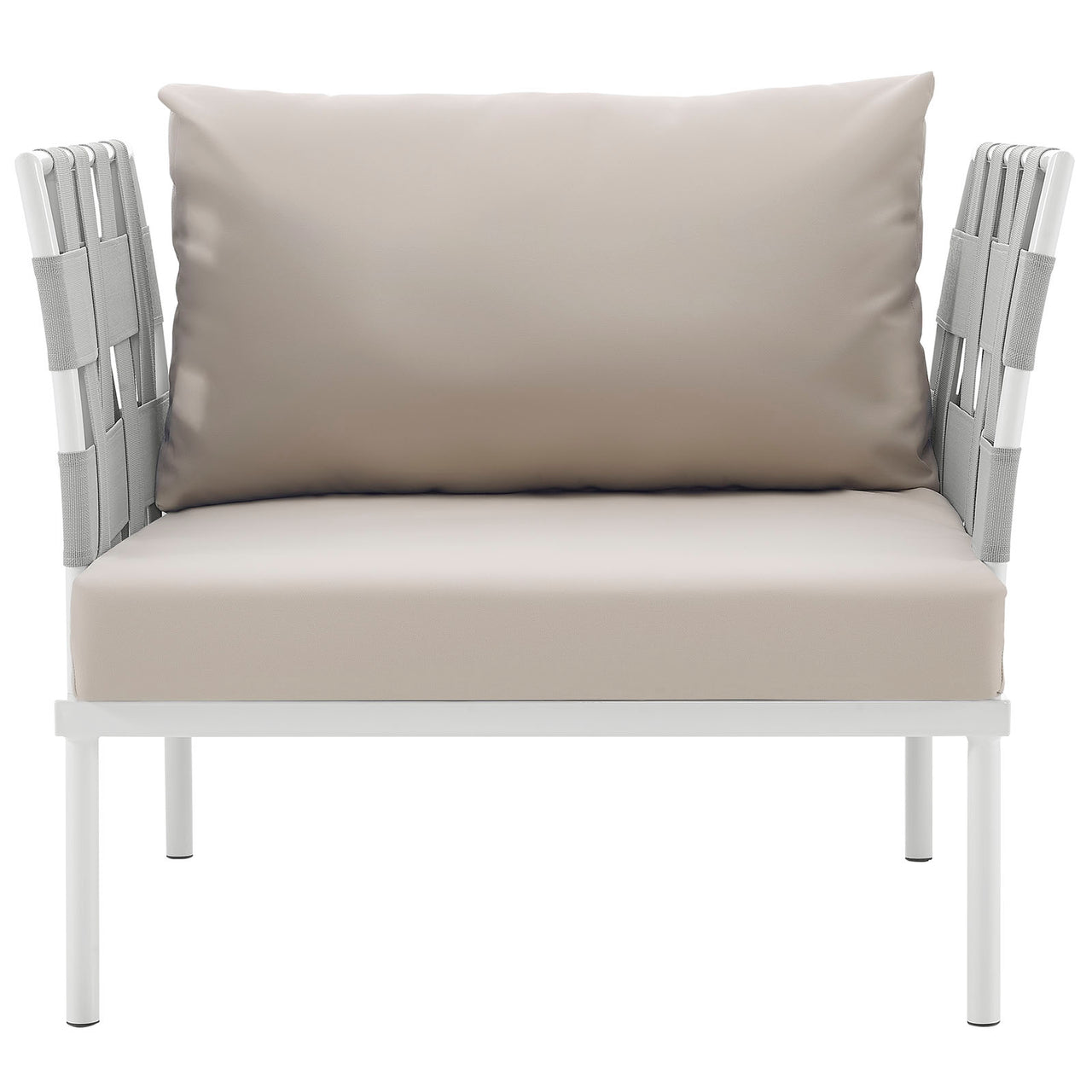 Harmonize Alfresco Armchair, White & Beige