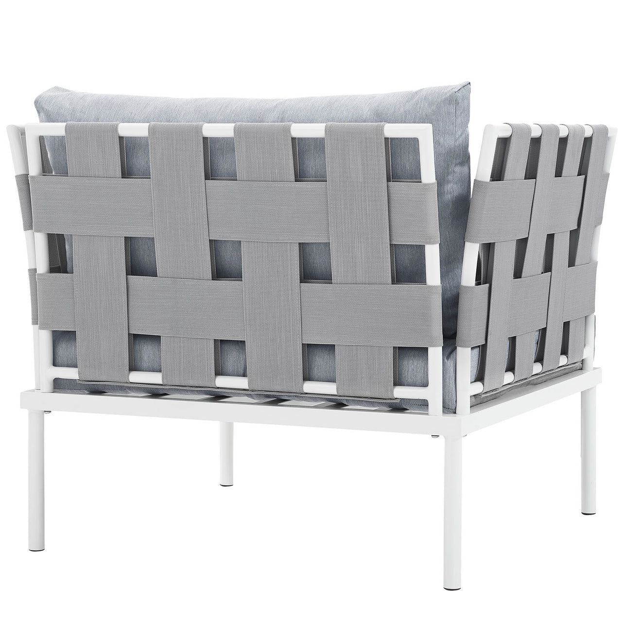 Harmonize Alfresco Armchair, White & Gray