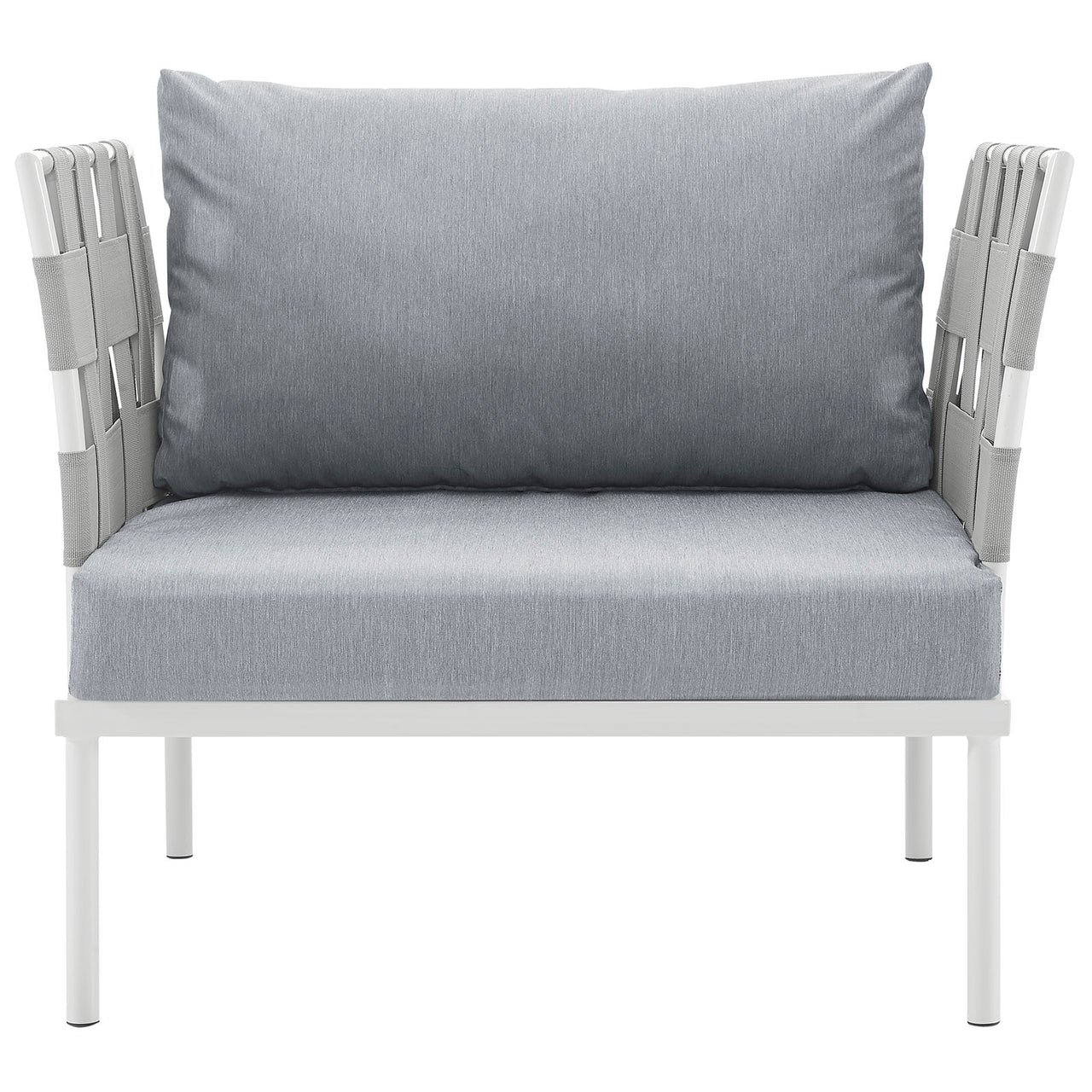 Harmonize Alfresco Armchair, White & Gray