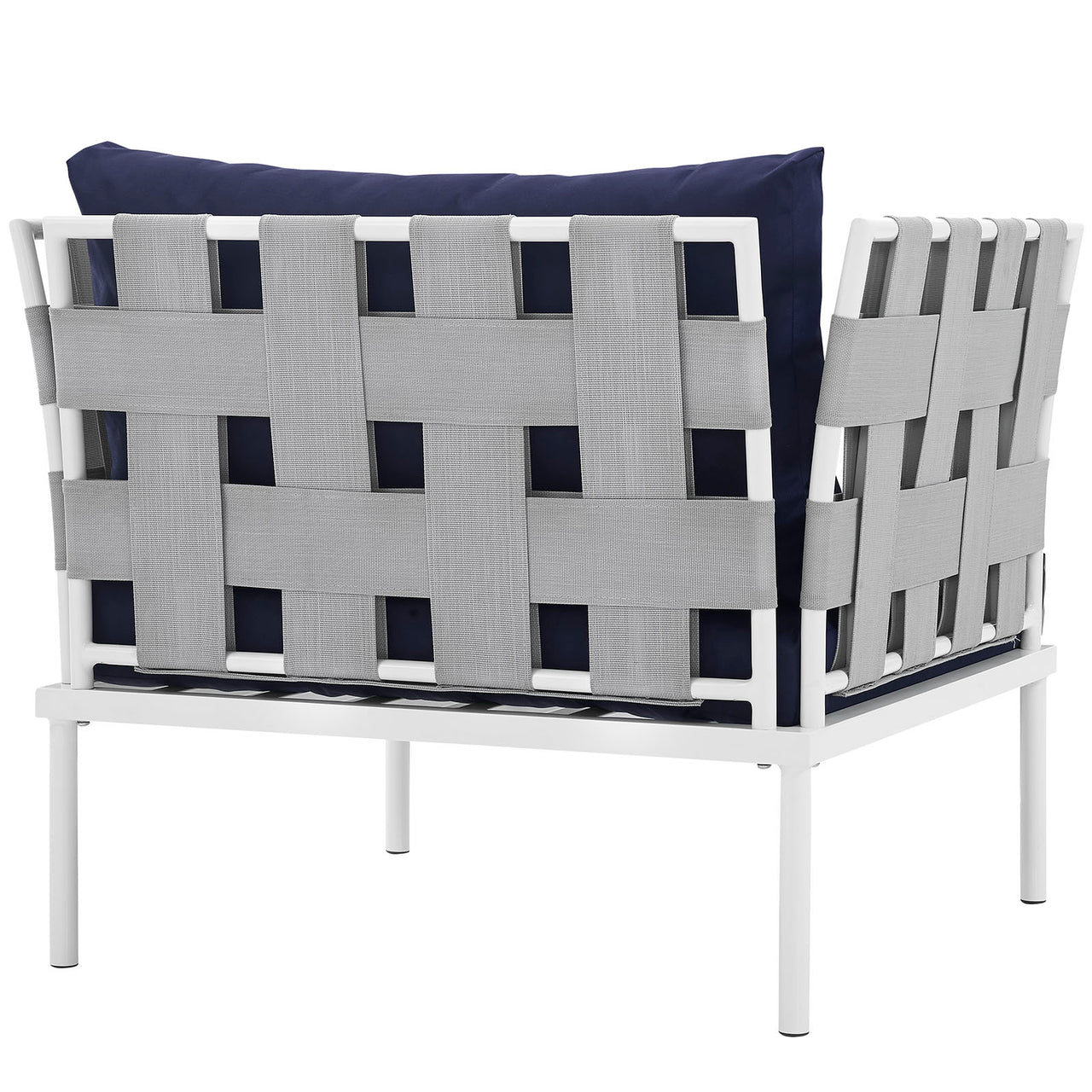 Harmonize Alfresco Armchair, White & Navy