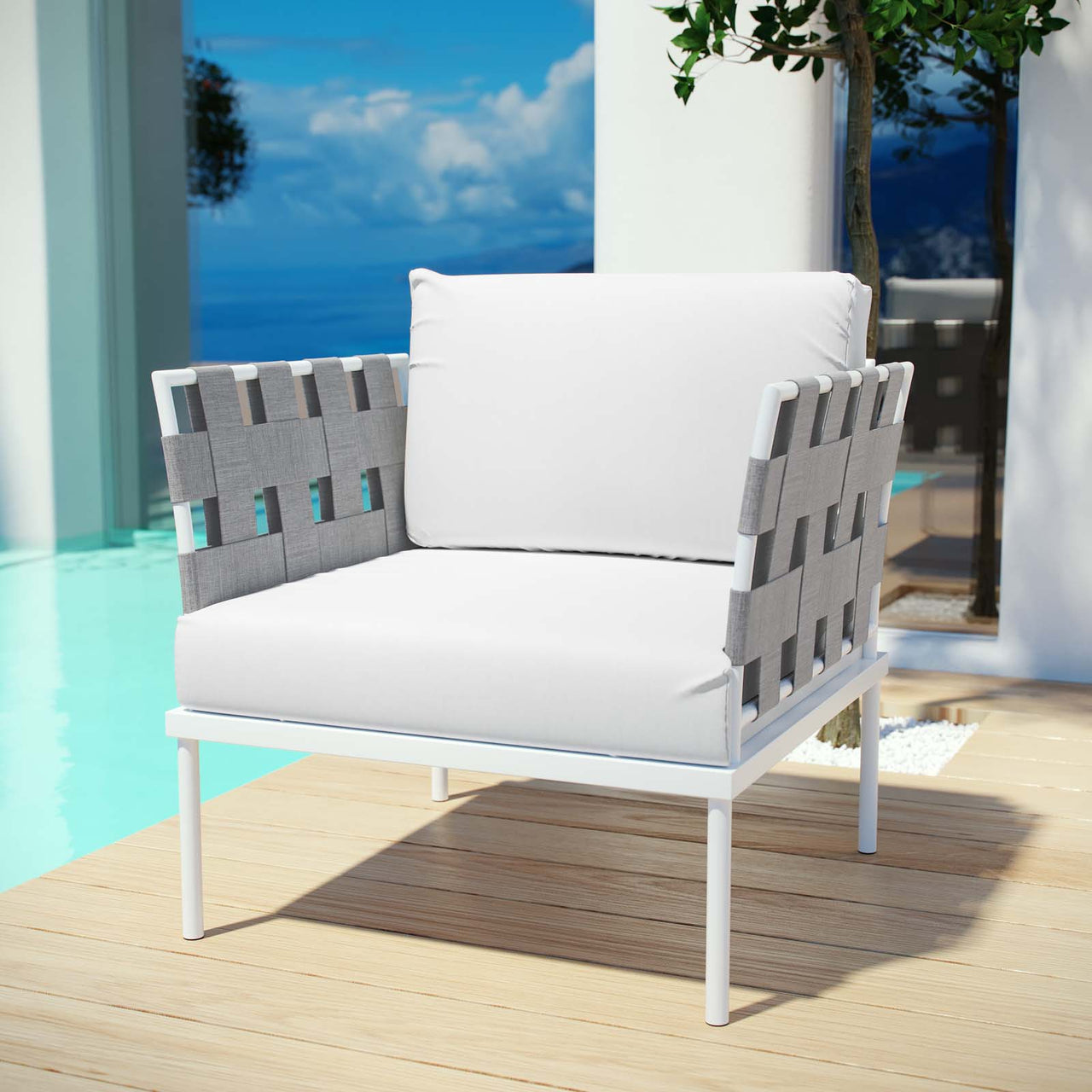 Harmonize Alfresco Armchair, White