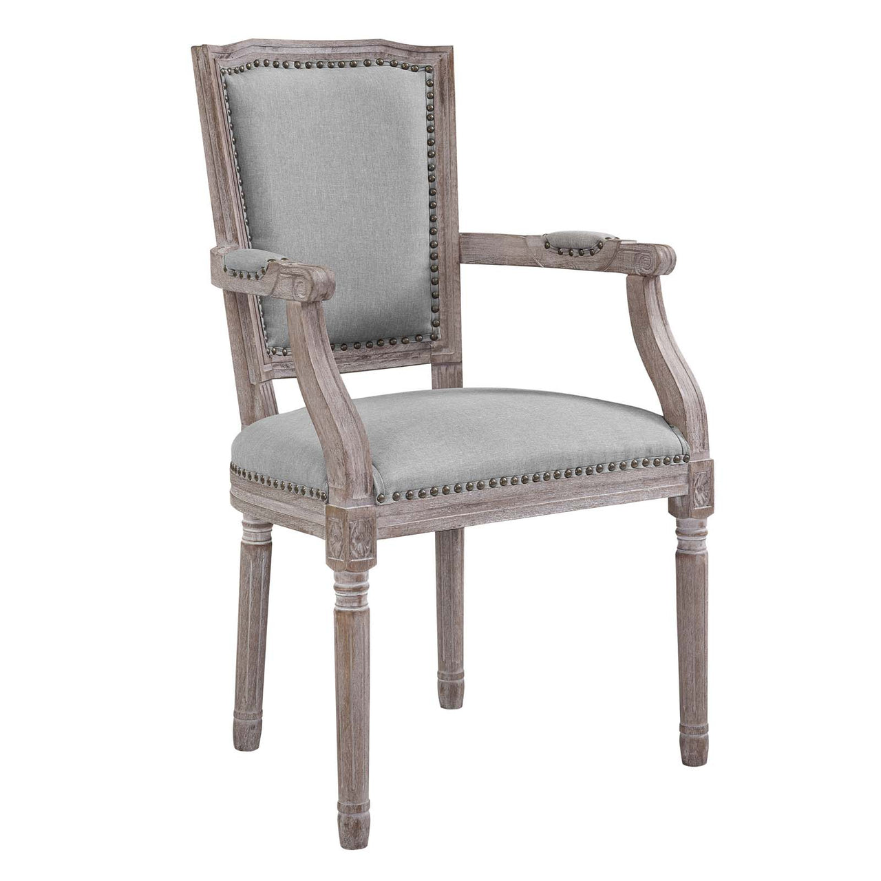 Tristelle Fabric Dining Chair, Light Gray