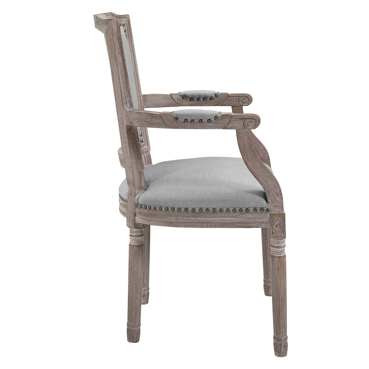 Tristelle Fabric Dining Chair, Light Gray