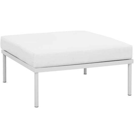 Harmonize Alfresco Ottoman | Outdoor Modular Sectional Component, White