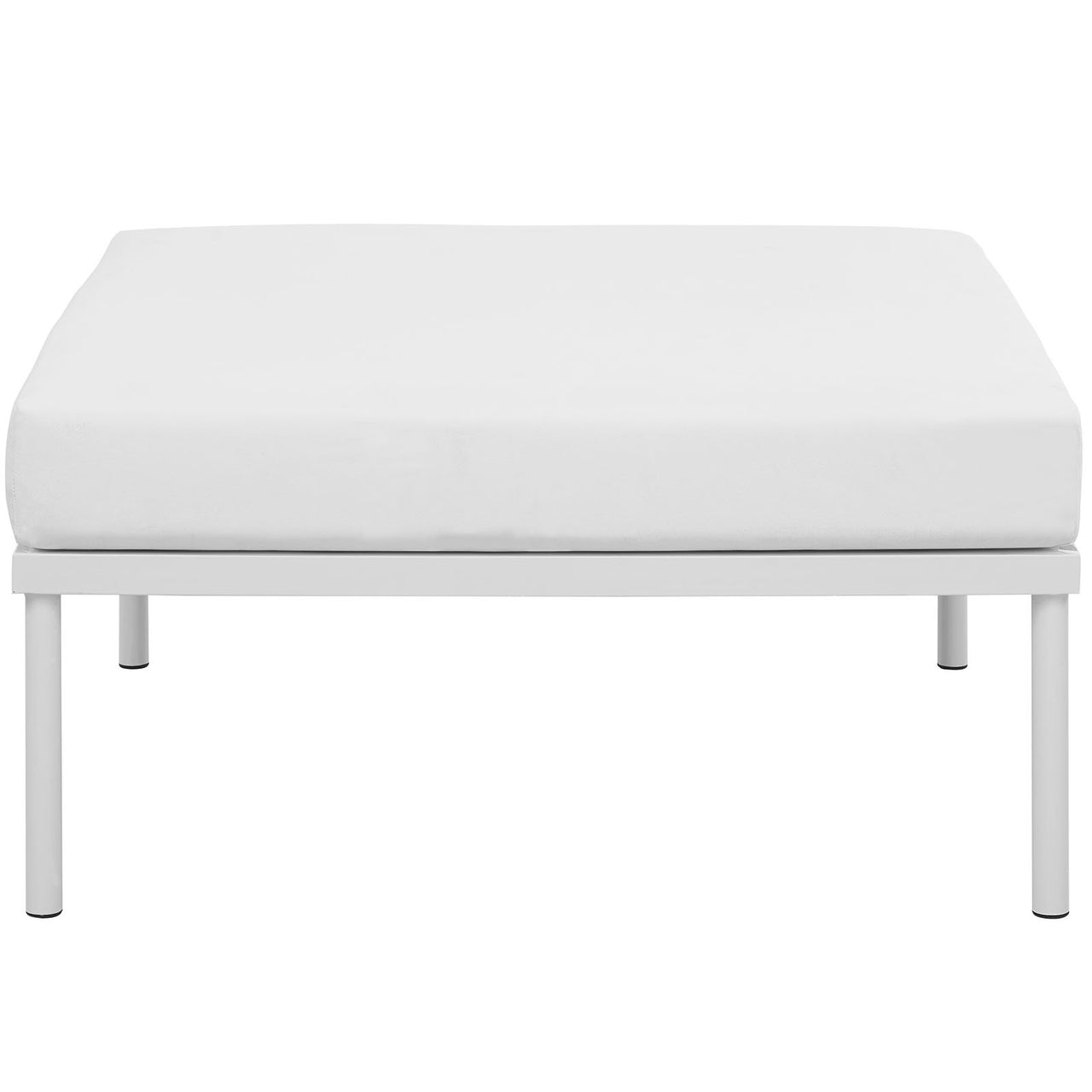 Harmonize Alfresco Ottoman | Outdoor Modular Sectional Component, White