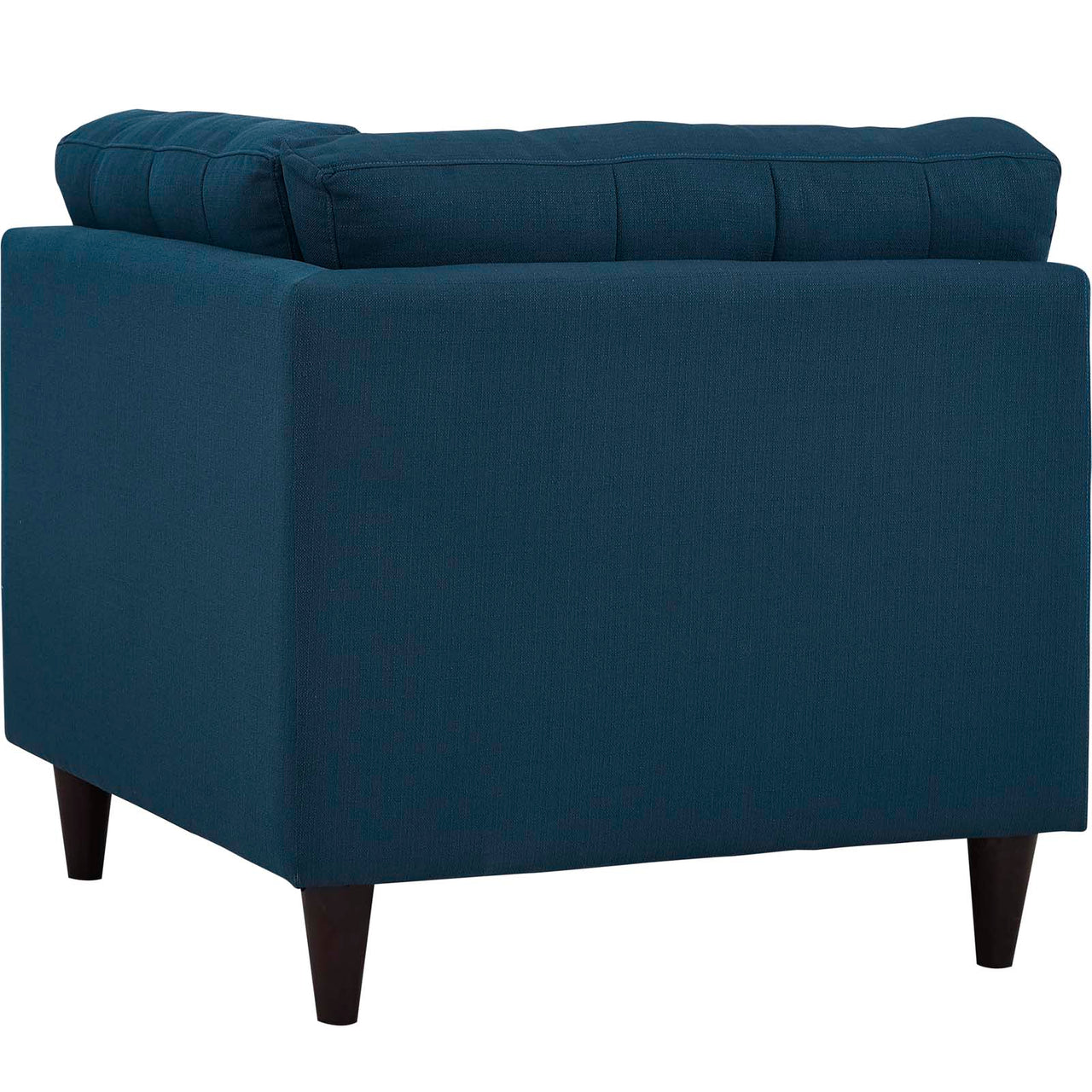 Dynasty Textured Fabric Corner Chair | Modular Sectional Component, Azure