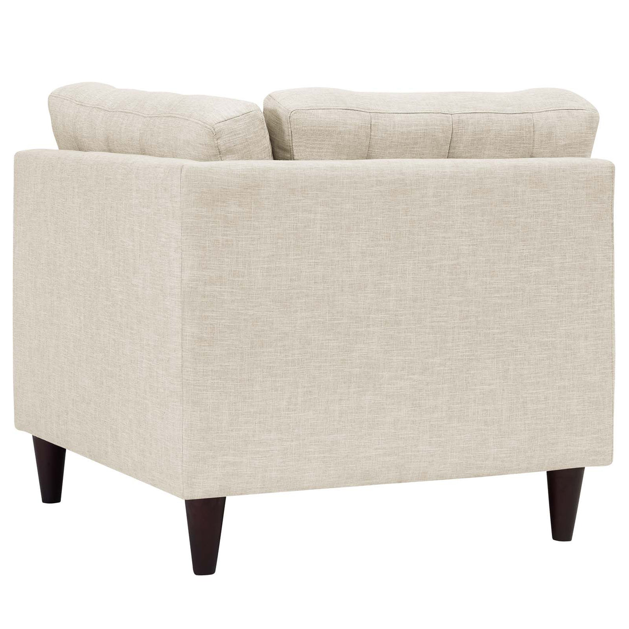 Dynasty Textured Fabric Corner Chair | Modular Sectional Component, Beige